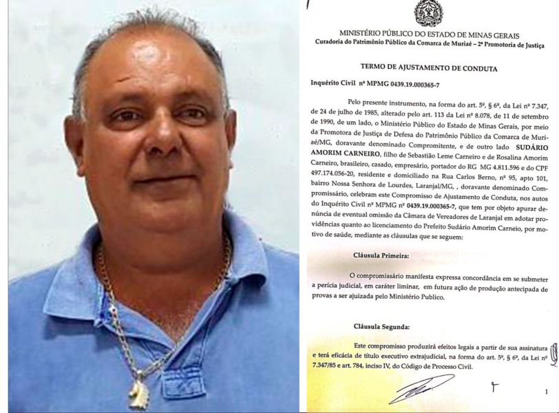 Prefeito de Laranjal procura o Ministério Público para comprovar sua capacidade civil
