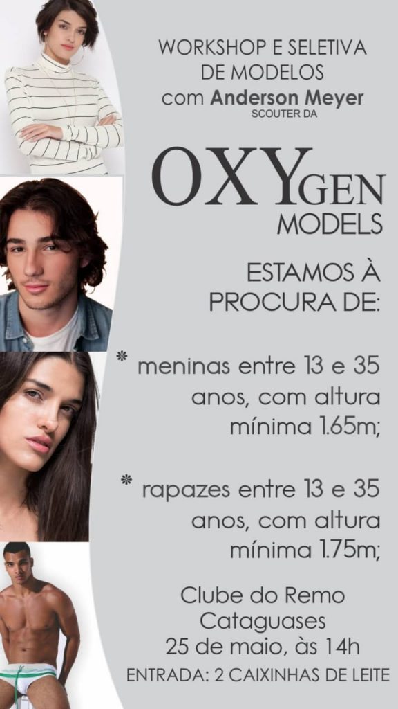 Workshop e Seletiva de Modelos