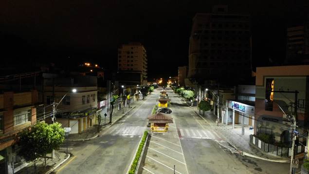 Área Central de Muriaé ganha iluminação eficiente e sustentável