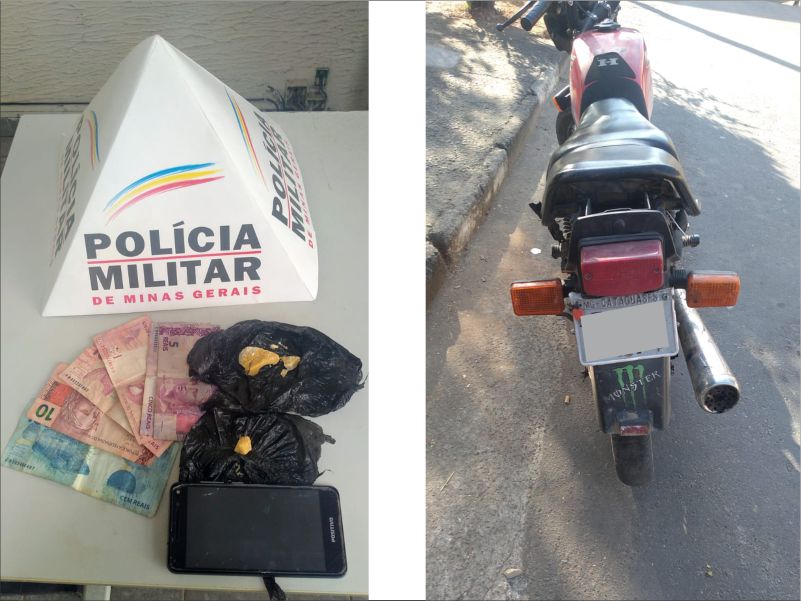 Dois jovens de Miraí são presos com drogas em Cataguases