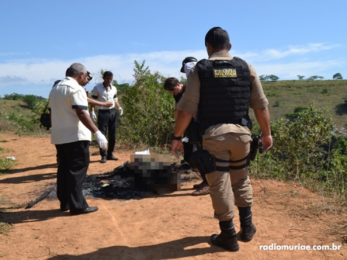 Corpo carbonizado é encontrado na Zona Rural de Muriaé