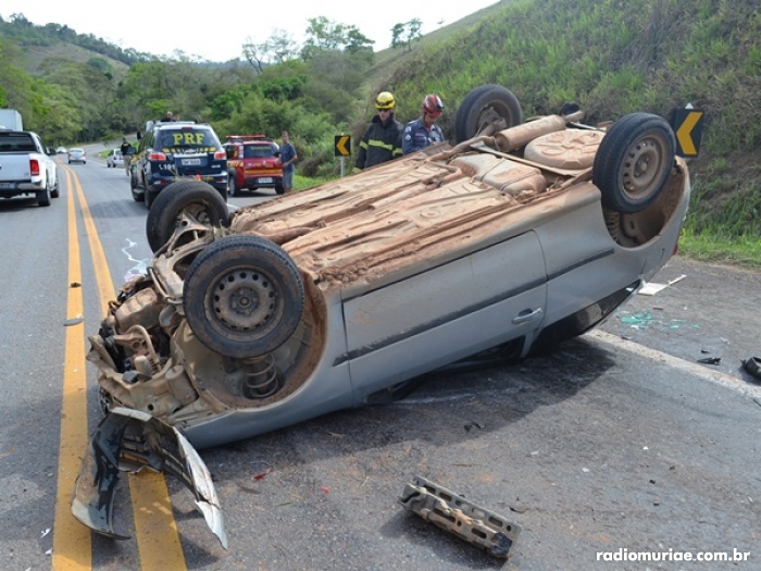 Acidente na BR-116, em Muriaé deixa um morto e quatro feridos