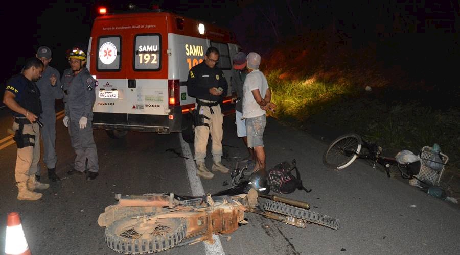 Homem é socorrido em estado grave após acidente em Leopoldina