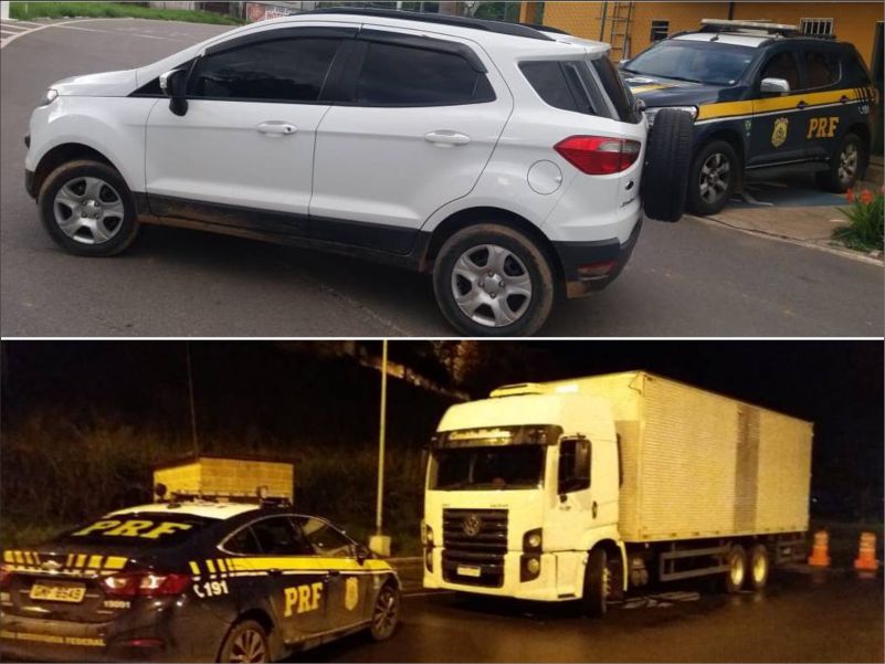 PRF-Leopoldina apreende dois veículos roubados em menos de 12 horas