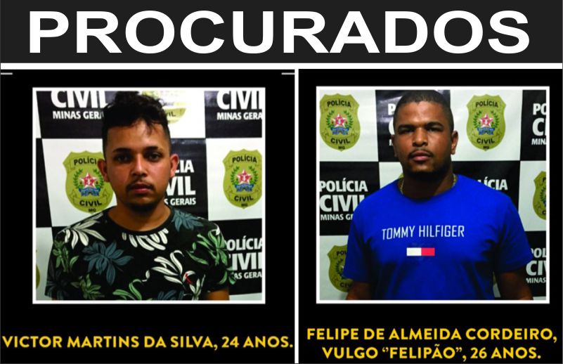 Polícia Civil divulga fotos dos principais suspeitos de homicídio em Muriaé