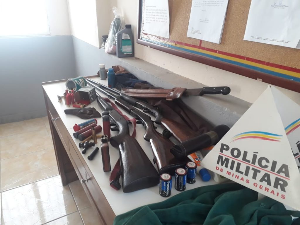 Polícia Militar do Meio Ambiente apreende 18 armas de fogo