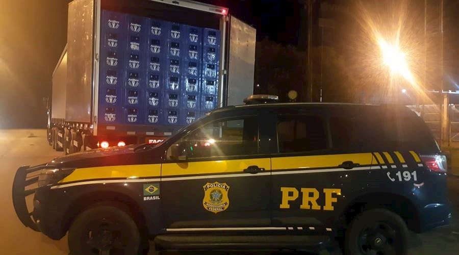 PRF-Muriaé apreende cerca de 17 mil litros de cerveja na BR-116