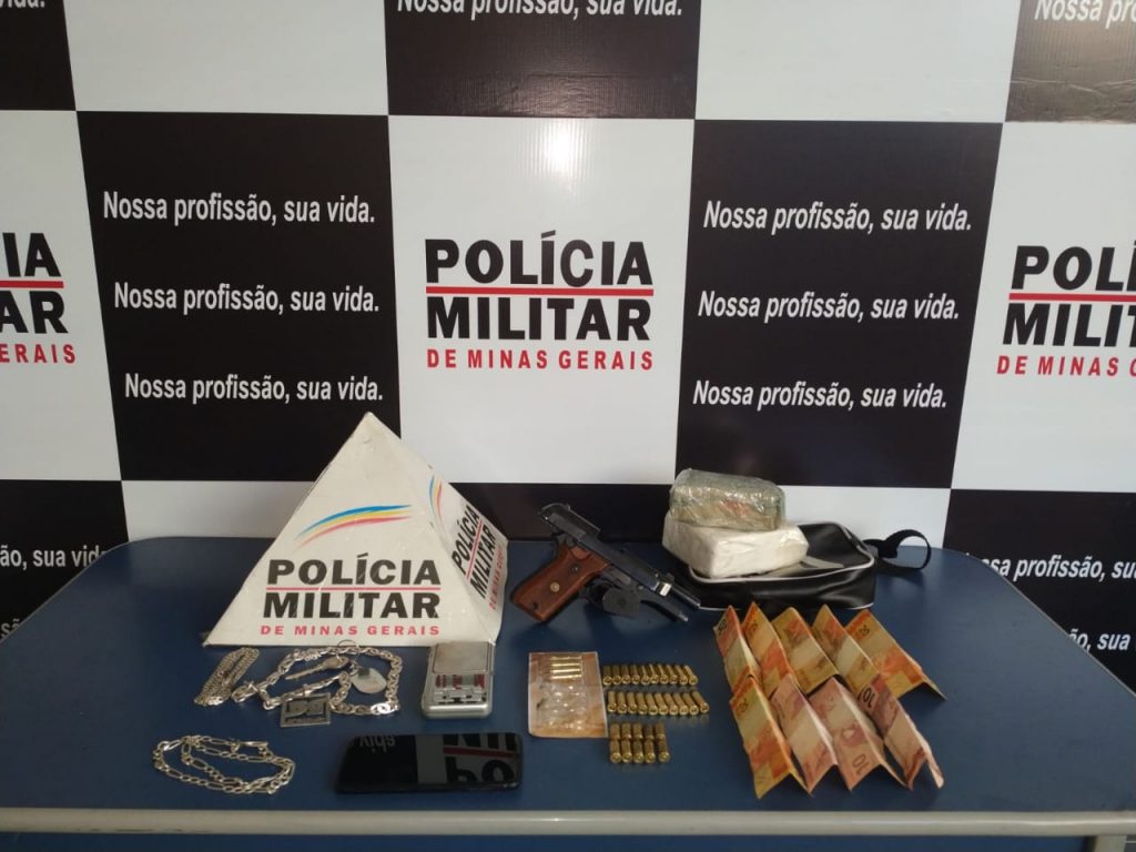 PM apreende droga e arma de fogo no Bairro Isabel Tavares