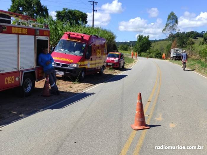 Motoristas ficam feridos após colisão na estrada próximo a Boa Família