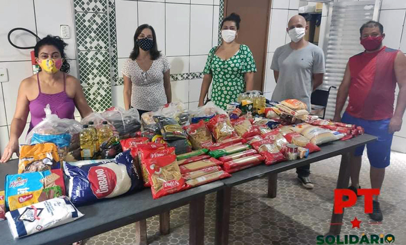 PT Cataguases arrecada 900 kg de alimentos em campanha solidária