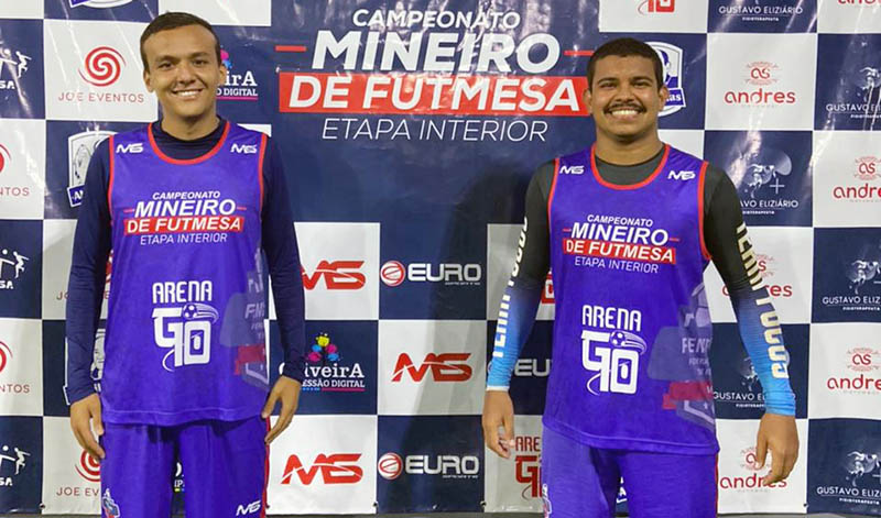 Dupla de Miraí é medalha de bronze em etapa do Campeonato Mineiro de Futmesa
