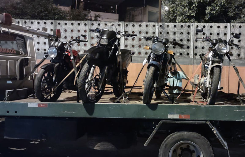 Polícia Militar apreende quatro motocicletas “barulhentas” durante operação 