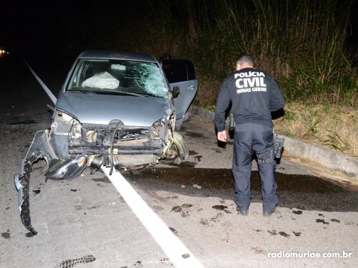 Motociclista é atingido por carro e morre na BR-356, em Muriaé