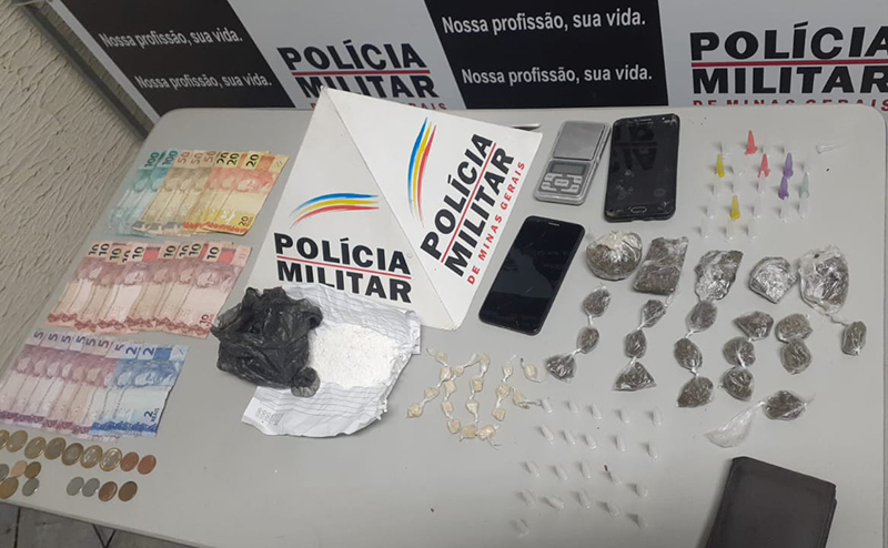 PM apreende drogas e prende jovem durante operação em Itamarati de Minas