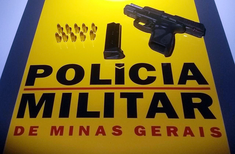 PMR de Dona Euzébia apreende pistola durante blitz em Rodeiro