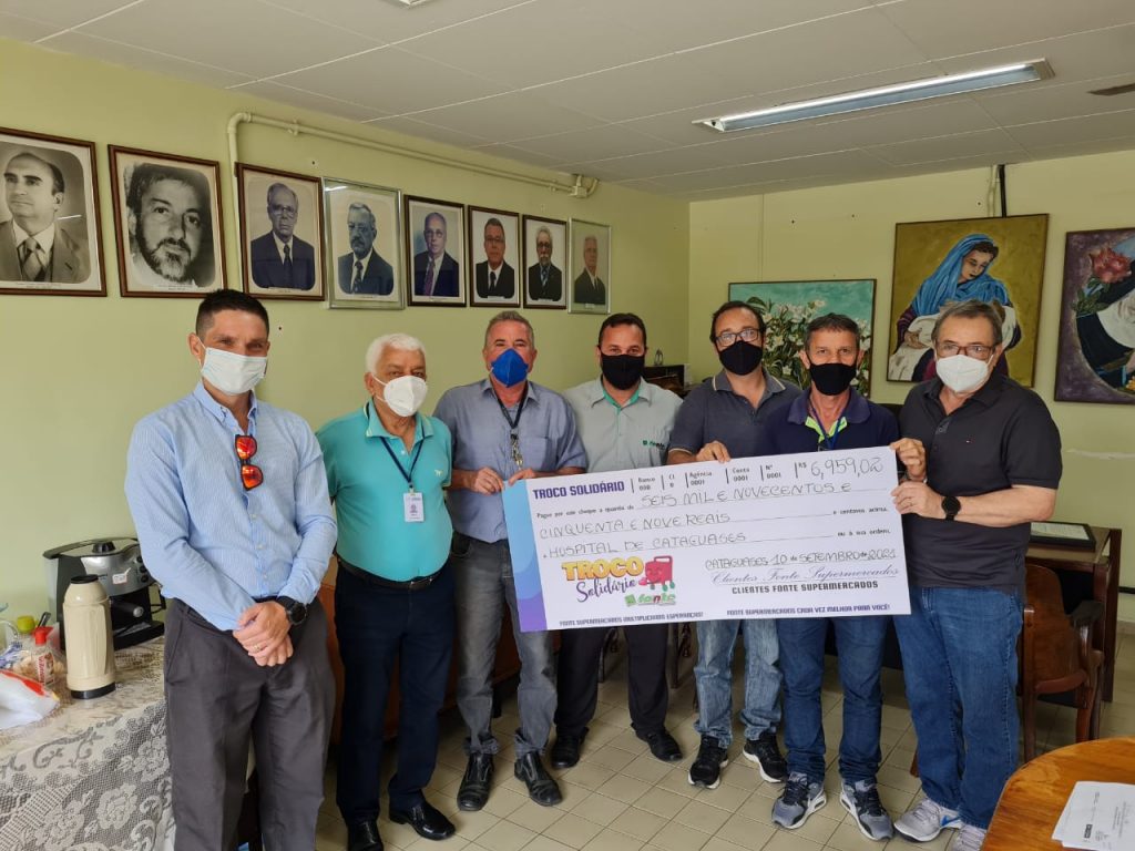 Hospital de Cataguases recebe doação do Fonte Supermercado
