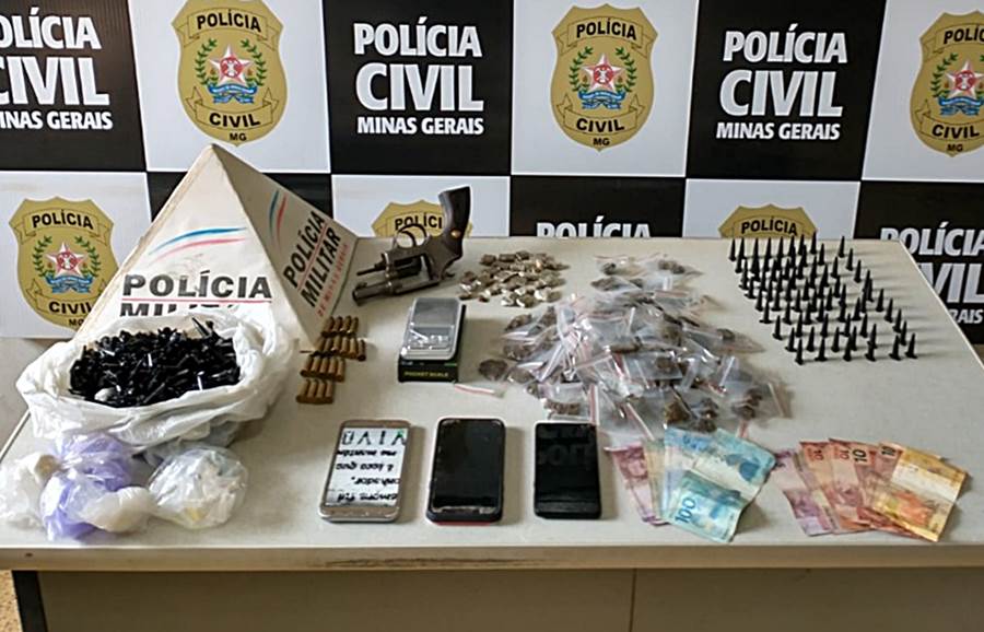 Operação conjunta de combate ao tráfico prende 4 suspeitos em Piraúba