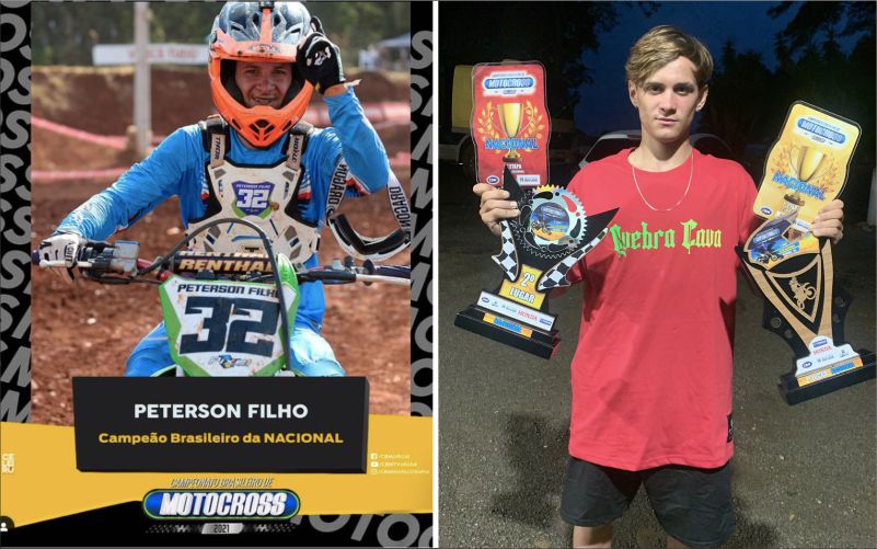 Peterson Filho, de Cataguases, é campeão brasileiro de Motocross
