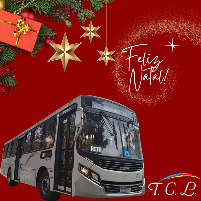 Transportes Coletivos Léo deseja a todos um Feliz Natal 