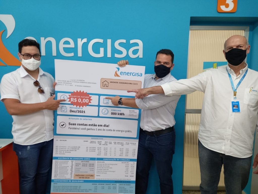 Cliente de Ubá é sorteado na promoção “1 Ano de Conta Grátis” da Energisa