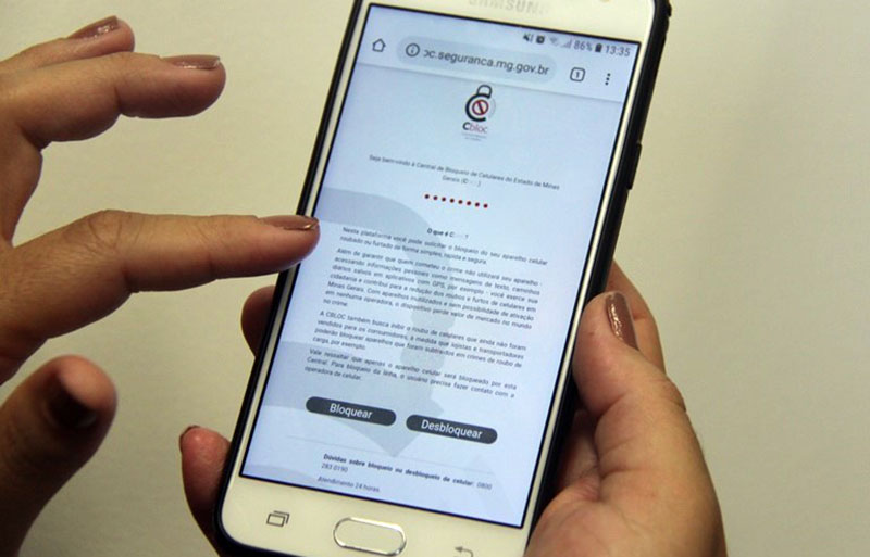 Cbloc reduz roubo de celular em 69% em Minas Gerais