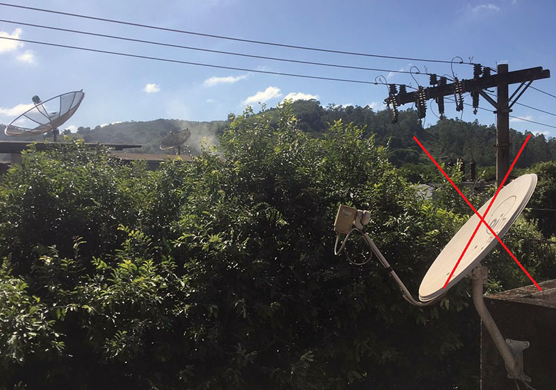 Objetos em contato com a rede elétrica podem causar graves acidentes