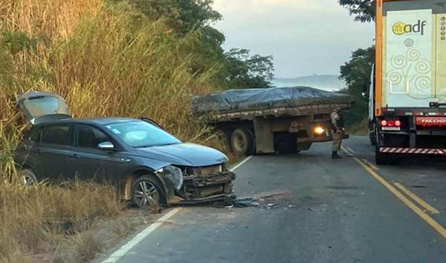 Acidente com três veículos deixa feridos na estrada Cataguases-Leopoldina