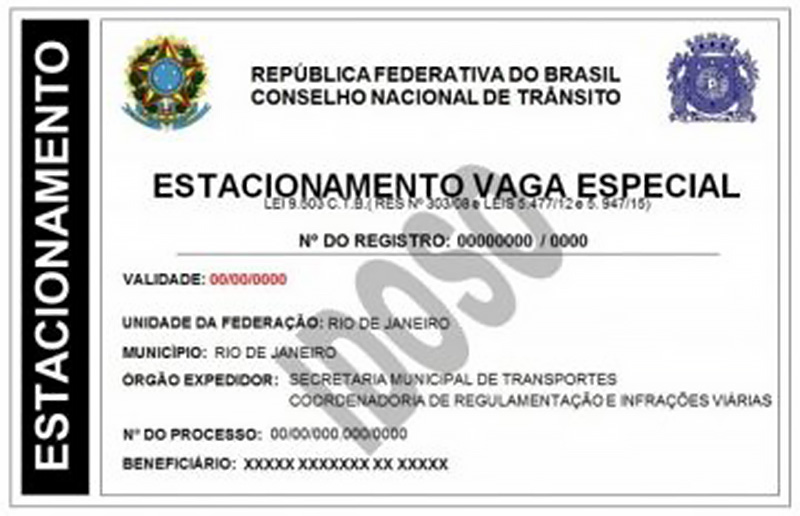 Credencial de estacionamento para idosos poderá ser emitida on-line