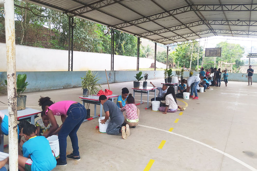 Cejusc promove ações sociais com alunos de escola municipal