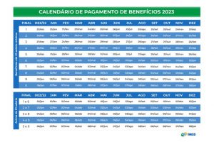 INSS divulga calendário de