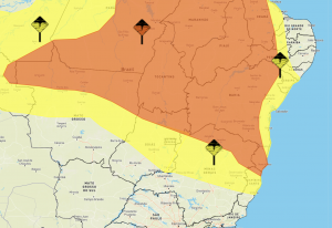 Meteorologia prevê tempo instável