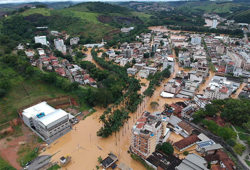 828 pessoas estão desalojadas e 43 desabrigadas em Cataguases