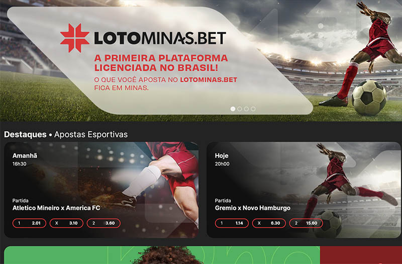Loteria Mineira lança site de jogos on-line e apostas esportivas