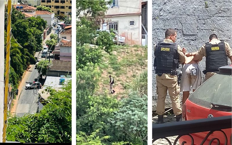 Rapaz agride policiais e é preso após tentar fugir em Além Paraíba