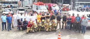 Simulado dos Bombeiros alerta 