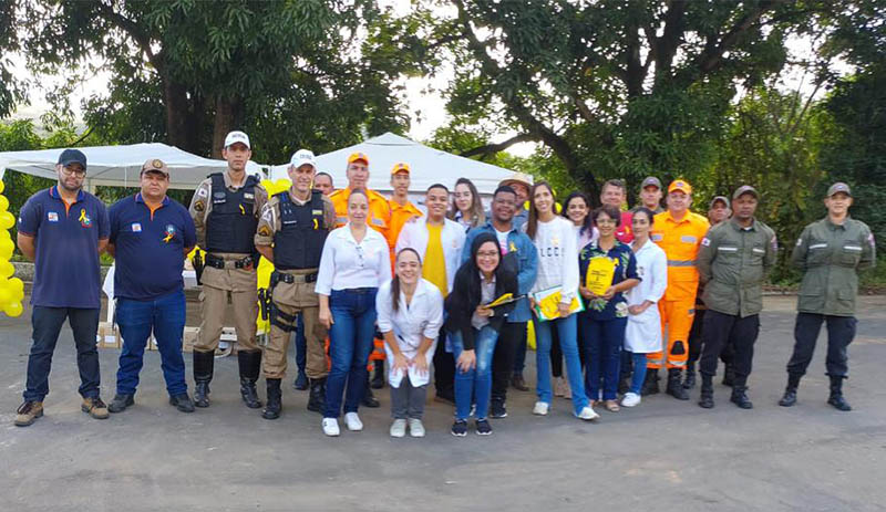 PMRv e Prefeitura de Dona Euzébia realizam ações sobre Maio Amarelo