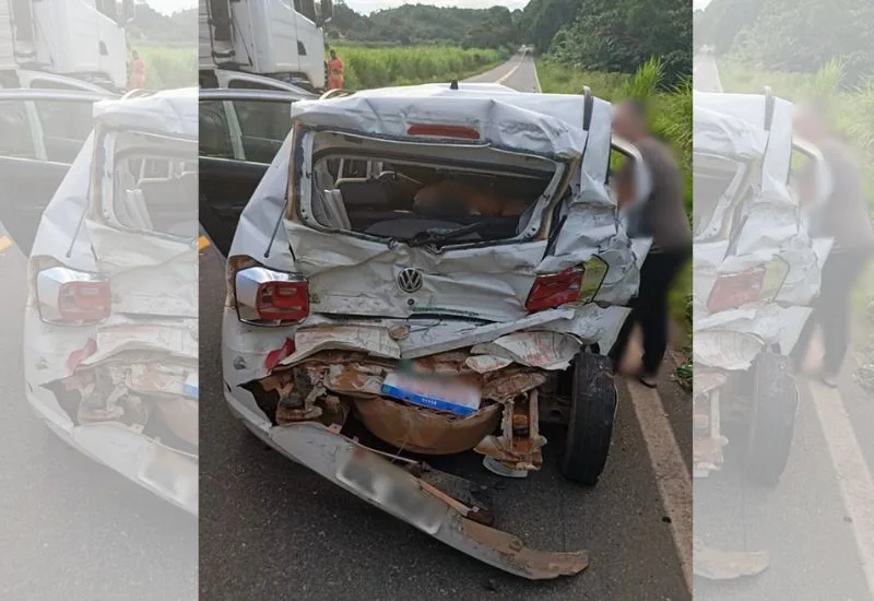 Acidente deixa dois feridos na BR-267 em distrito de Leopoldina