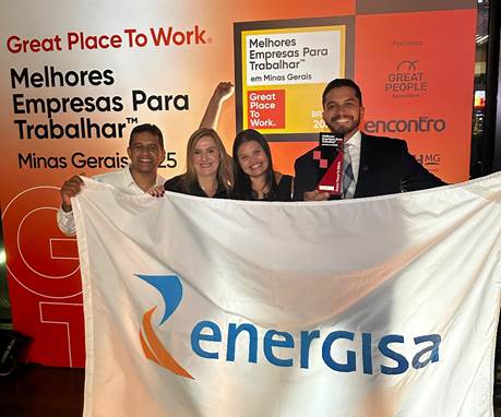 Energisa Minas Rio é a 3ª melhor empresa para se trabalhar