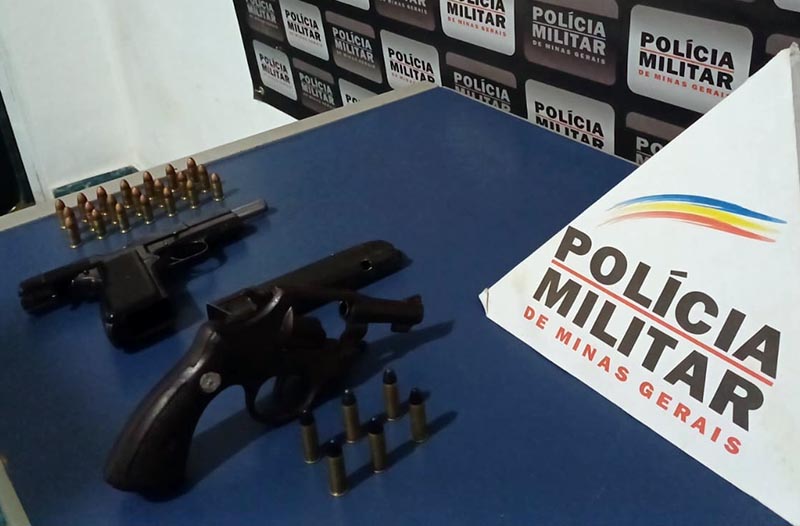 Polícia Militar apreende duas armas de fogo em Além Paraíba