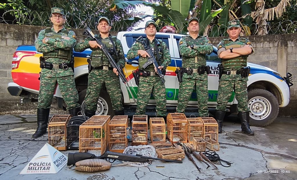 Polícia de Meio Ambiente prende dois por crimes ambientais