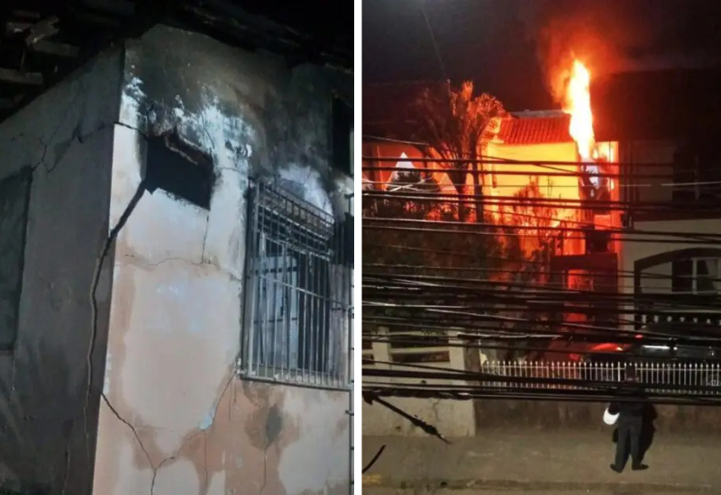Incêndio em residência mobiliza equipes de emergência em Rio Novo