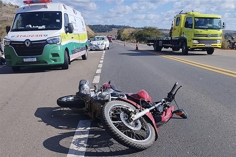 Acidente próximo ao trevo de Recreio deixa idoso gravemente ferido