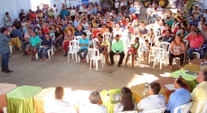 Os produtores rurais participaram em peso do evento