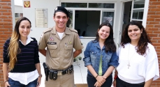 Roberta, Oneias, Débora e Anaína, da Casa de Maria