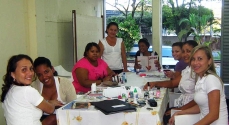 Turma do Pronatec do curso de Manicure e Pedicure