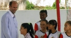Ricardo Dias em recente evento esportivo para crianças