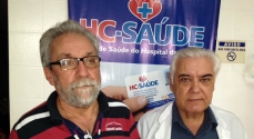 O provedor Jospé Eduardo Machado e o Diretor Clínico do Hospital, Ricardo Caetano de Souza
