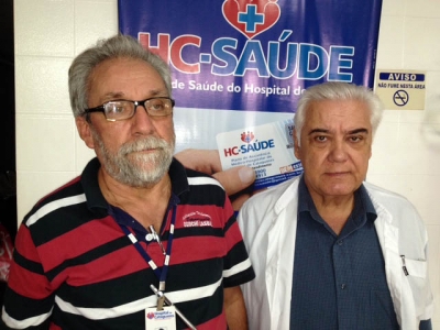 O provedor Josp&eacute; Eduardo Machado e o Diretor Cl&iacute;nico do Hospital, Ricardo Caetano de Souza