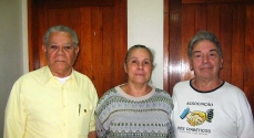 Carlos Pires,  Maria da Conceição Pereira e Aquiles Branco, da Assodicat