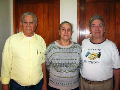 Carlos Pires,  Maria da Concei&ccedil;&atilde;o Pereira e Aquiles Branco, da Assodicat